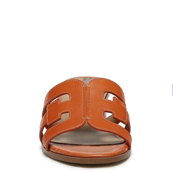 Sam Edelman Illie Block Heel Slide Sandal SUNSET ORANGE - Picture 5 of 11